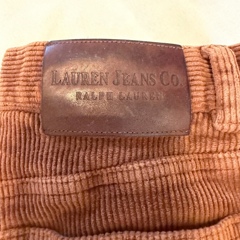 Vintage Lauren Ralph Lauren Women's Brown Corduroy Pants - Picture 2 of 16